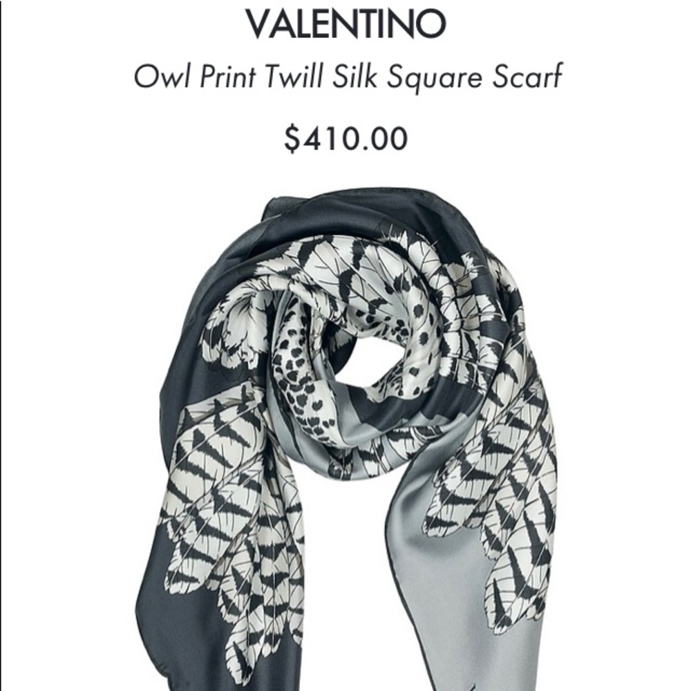 Valentino Owl Scarf